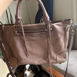 Rebecca Minkoff Purple/Grey Leather Satchel
